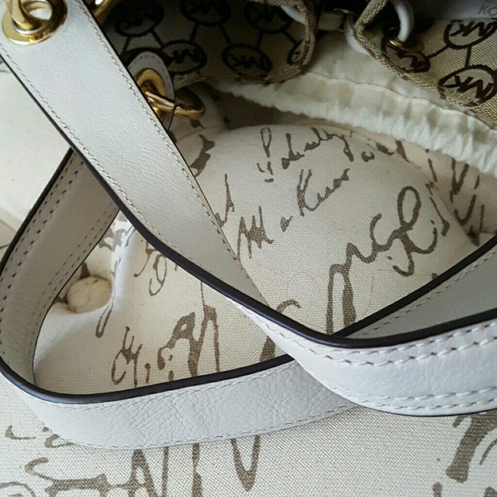 Michael Kors Brown and White Hobo Bag - Picture 7 of 7